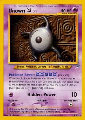 Unown [X] (30/105) [Neo Destiny]