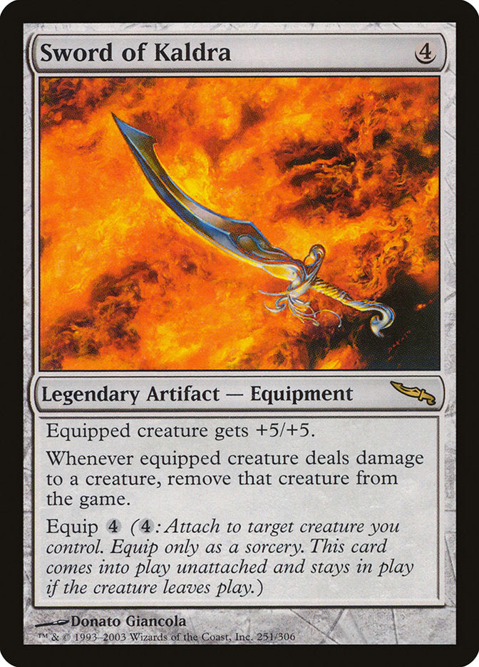Sword of Kaldra [Mirrodin] (MRD 251)