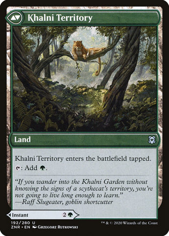 Khalni Ambush // Khalni Territory [Zendikar Rising] (ZNR 192)