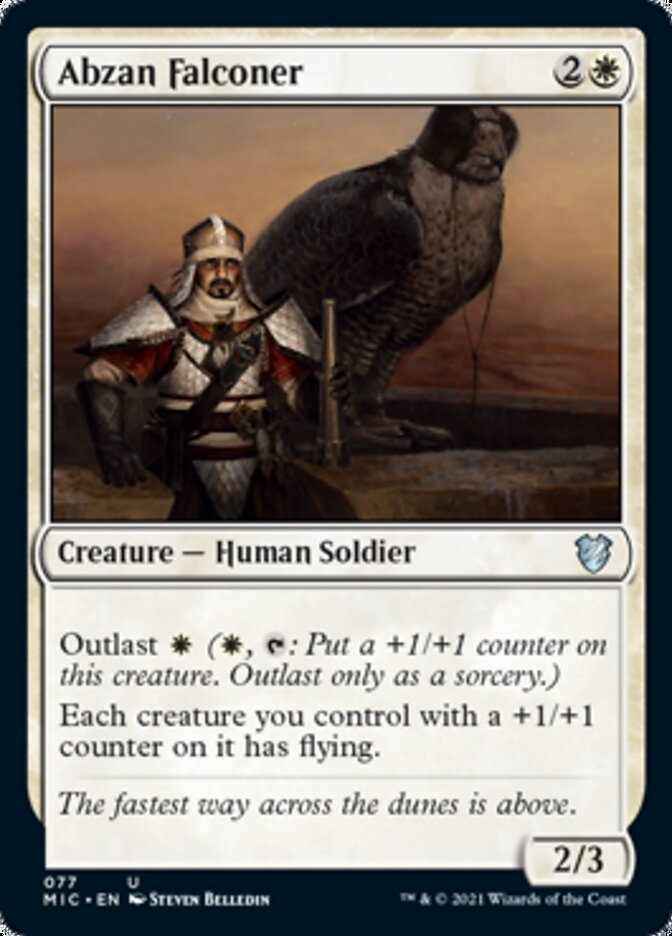 Abzan Falconer [Innistrad: Midnight Hunt Commander] (MIC 77)
