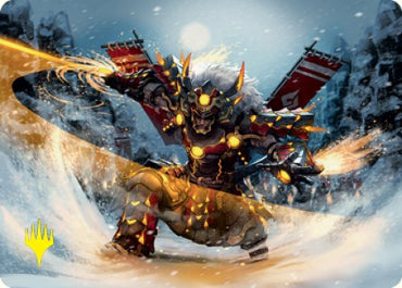 Asari Captain Art Card (Gold-Stamped Signature) [Kamigawa: Neon Dynasty Art Series] (ANEO 67)