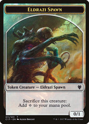 Eldrazi Spawn // Vampire Double-sided Token [Commander 2017 Tokens] (TC17 11)