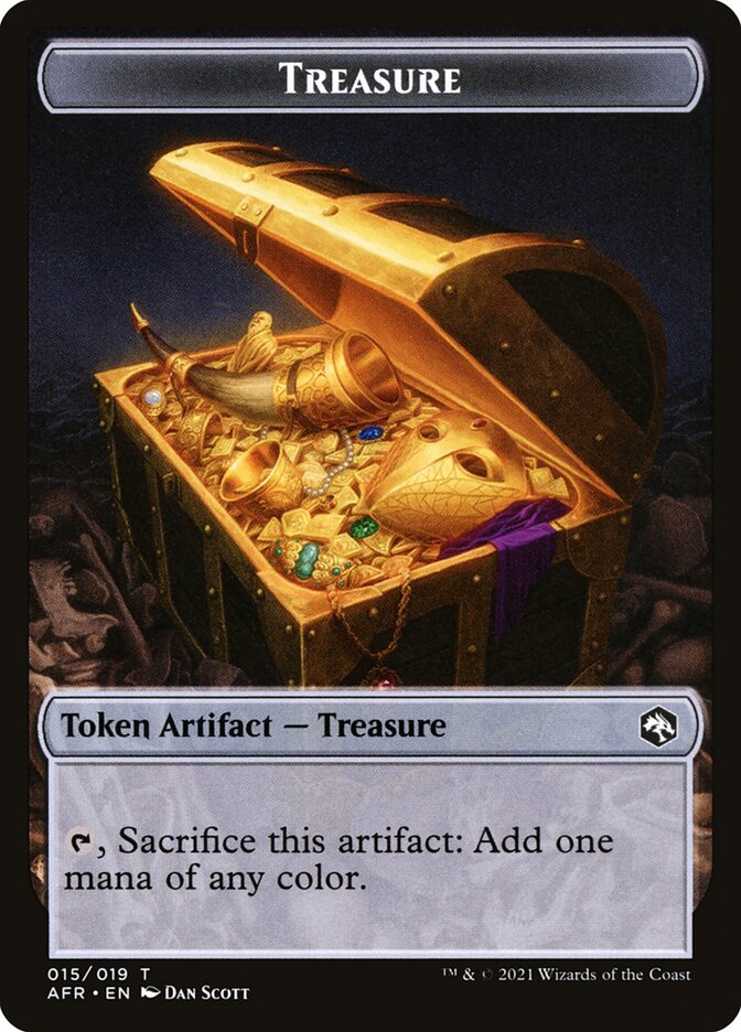 Thopter // Treasure Double-sided Token [Dungeons & Dragons: Adventures in the Forgotten Realms Commander Tokens] (TAFC 12)