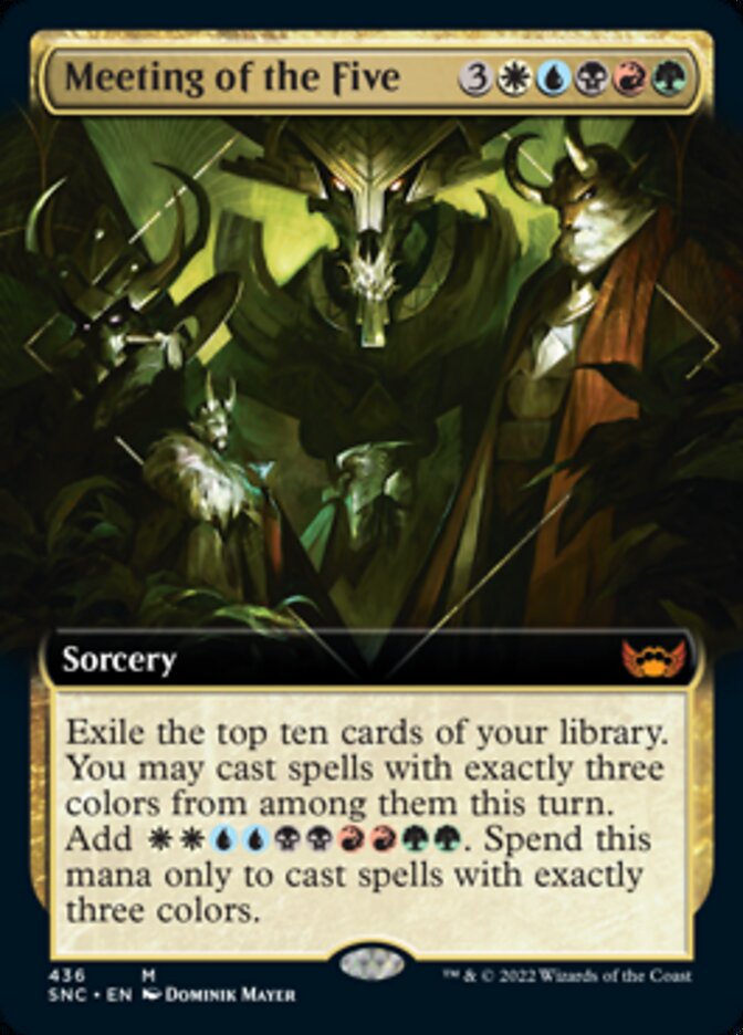 Meeting of the Five (Extended Art) [Streets of New Capenna] (SNC 436)