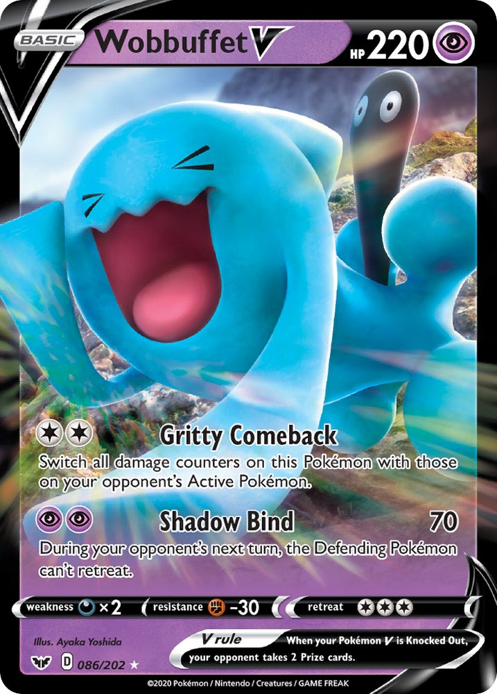 Wobbuffet V (86/202) [Sword & Shield: Base Set]