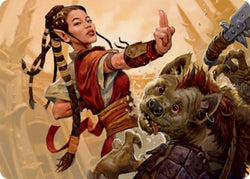 Half-Elf Monk Art Card [Dungeons & Dragons: Adventures in the Forgotten Realms Art Series] (AAFR 28)