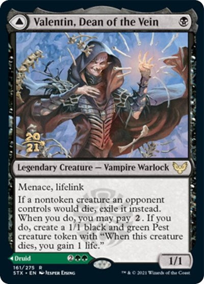 Valentin, Dean of the Vein // Lisette, Dean of the Root [Strixhaven: School of Mages Prerelease Promos] (PSTX 161)
