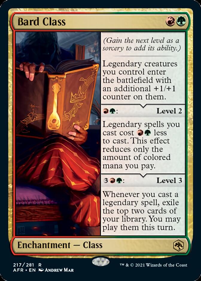 Bard Class [Dungeons & Dragons: Adventures in the Forgotten Realms] (AFR 217)