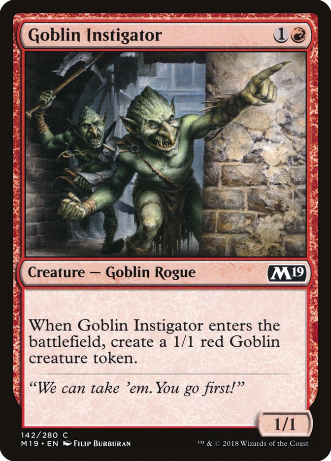 Goblin Instigator [Core Set 2019] (M19 142)