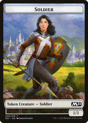 Cat (011) // Soldier Double-sided Token [Core Set 2021 Tokens] (TM21 11)