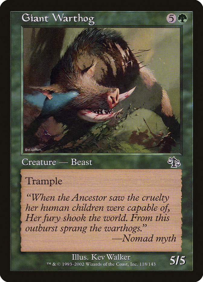 Giant Warthog [Judgment] (JUD 118)