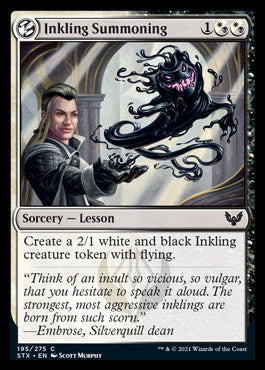 Inkling Summoning [Strixhaven: School of Mages] (STX 195)