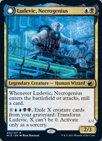 Ludevic, Necrogenius // Olag, Ludevic's Hubris [Innistrad: Midnight Hunt] (MID 233)