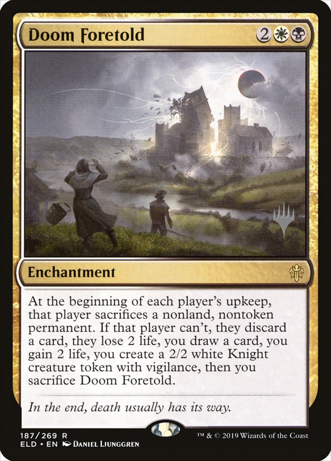 Doom Foretold (Promo Pack) [Throne of Eldraine Promos] (PELD 187P)