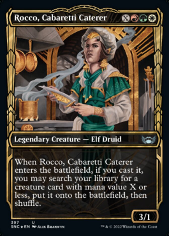 Rocco, Cabaretti Caterer (Showcase Golden Age Gilded Foil) (SNC 397)