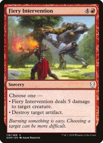 Fiery Intervention [Dominaria] (DOM 118)