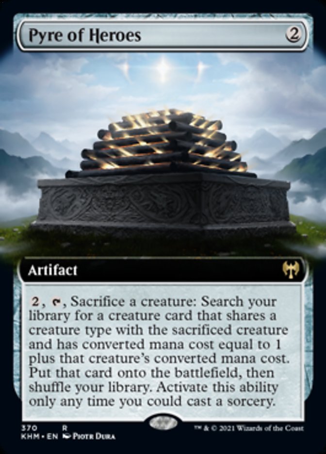 Pyre of Heroes (Extended Art) [Kaldheim] (KHM 370)