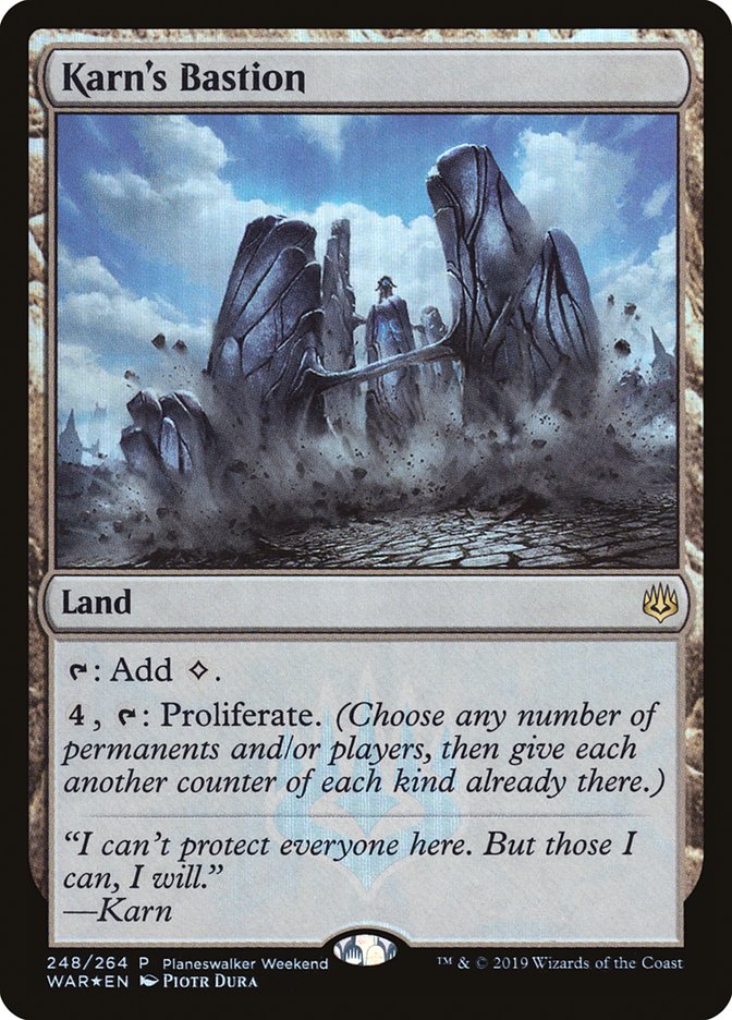 Karn's Bastion (Planeswalker Weekend) [War of the Spark Promos] (PWAR 248)