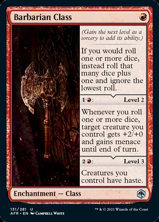 Barbarian Class [Dungeons & Dragons: Adventures in the Forgotten Realms] (AFR 131)