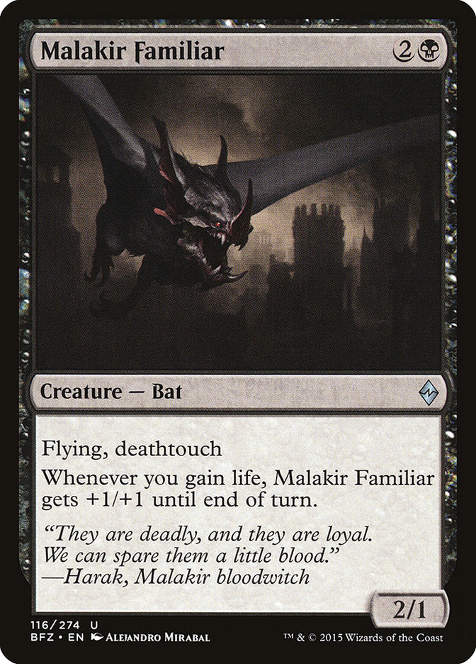 Malakir Familiar [Battle for Zendikar] (BFZ 116)