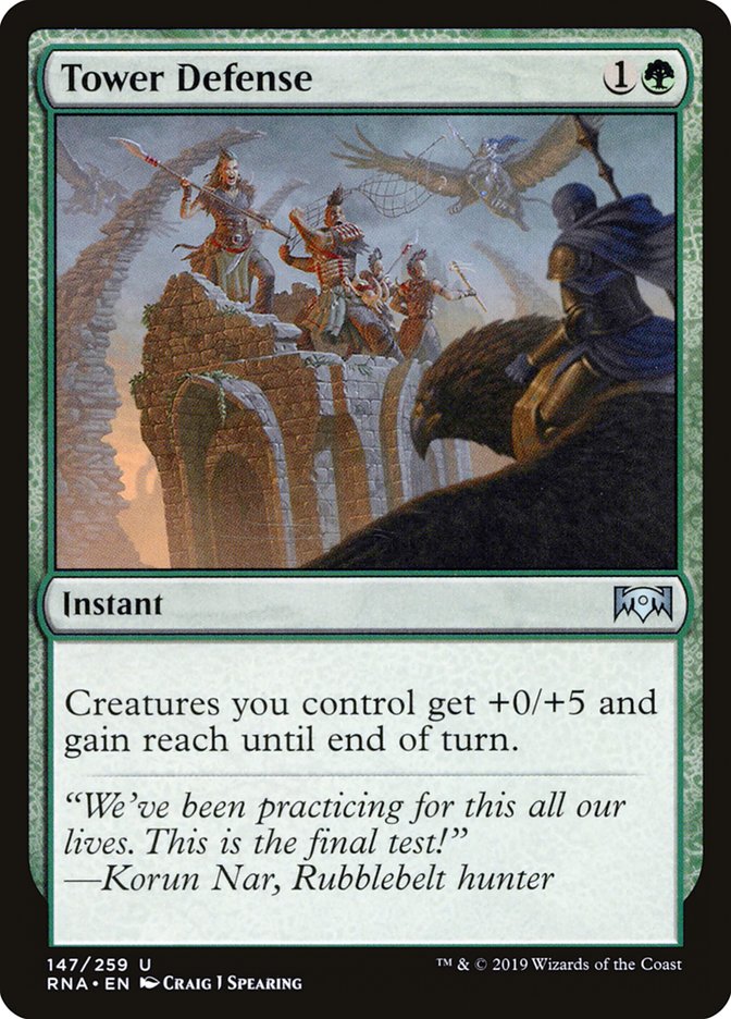 Tower Defense [Ravnica Allegiance] (RNA 147)