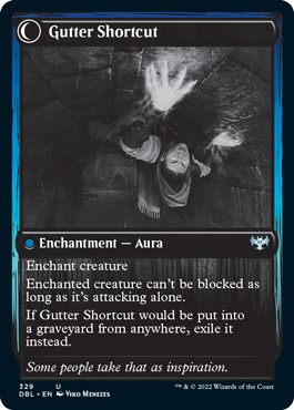 Gutter Skulker // Gutter Shortcut [Innistrad: Double Feature] (DBL 329)