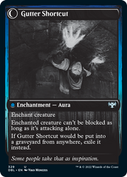Gutter Skulker // Gutter Shortcut [Innistrad: Double Feature] (DBL 329)