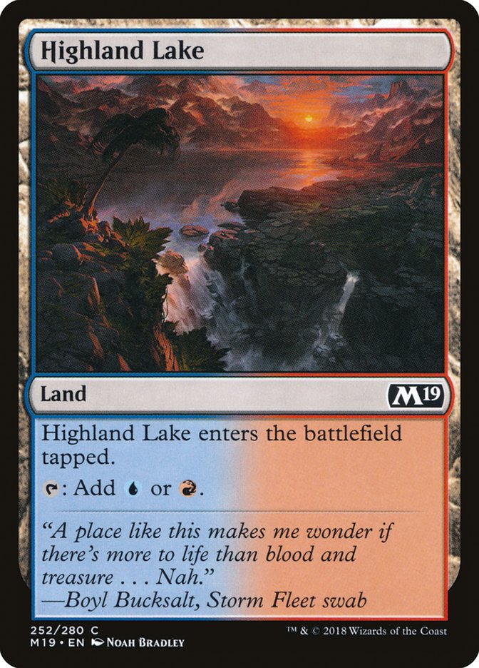 Highland Lake [Core Set 2019] (M19 252)