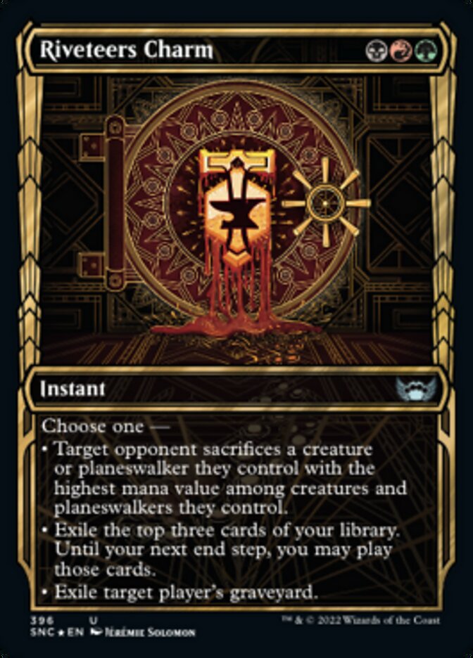 Riveteers Charm (Showcase Golden Age Gilded Foil) (SNC 396)