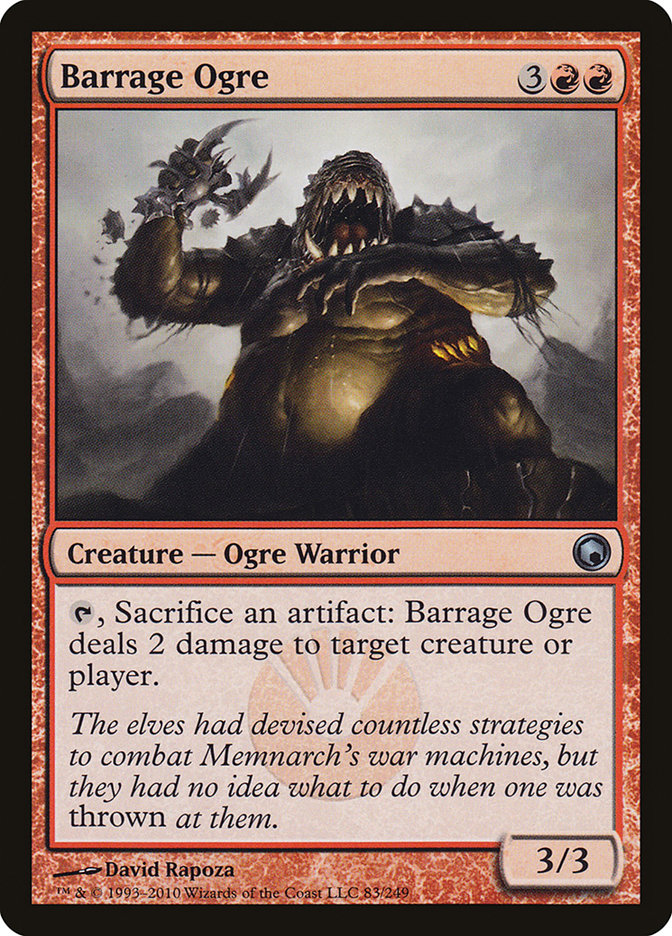 Barrage Ogre [Scars of Mirrodin] (SOM 83)