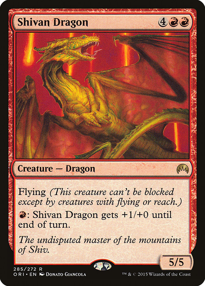 Shivan Dragon [Magic Origins] (ORI 285)