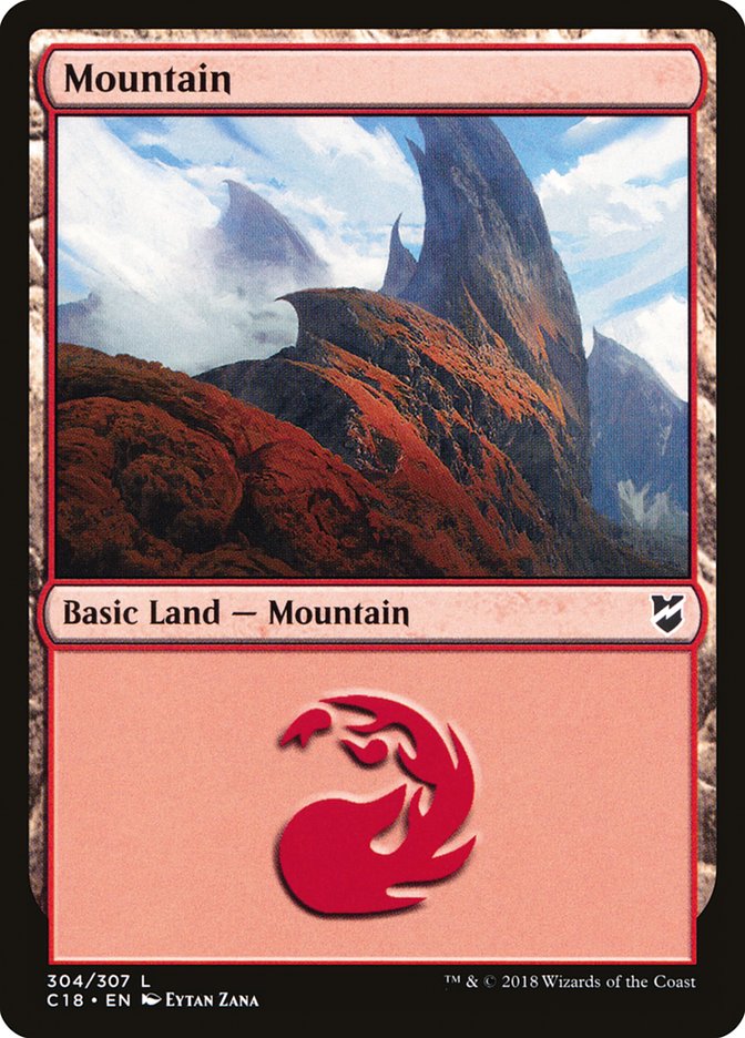 Mountain (#304) [Commander 2018] (C18 304)