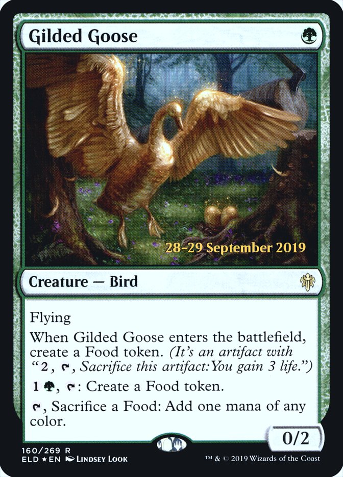 Gilded Goose  [Throne of Eldraine Prerelease Promos] (PELD 160S)