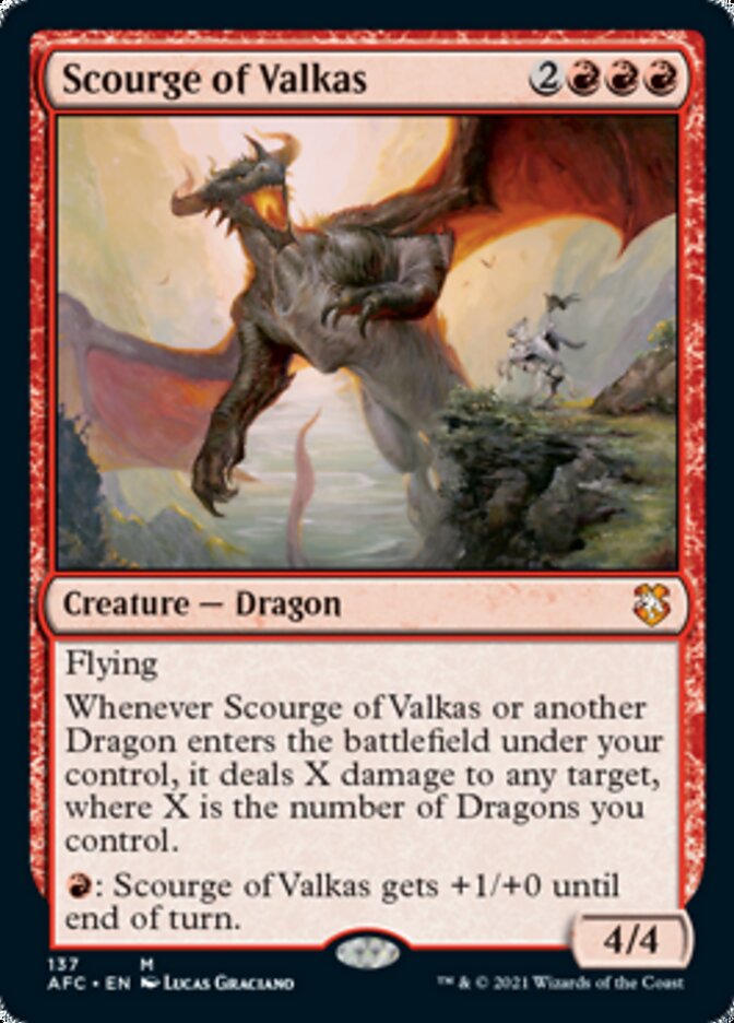 Scourge of Valkas [Dungeons & Dragons: Adventures in the Forgotten Realms Commander] (AFC 137)