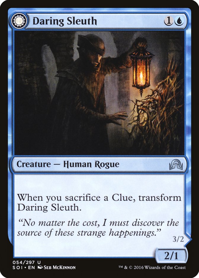 Daring Sleuth // Bearer of Overwhelming Truths [Shadows over Innistrad] (SOI 54)
