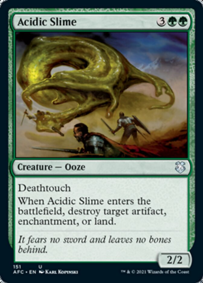 Acidic Slime [Dungeons & Dragons: Adventures in the Forgotten Realms Commander] (AFC 151)