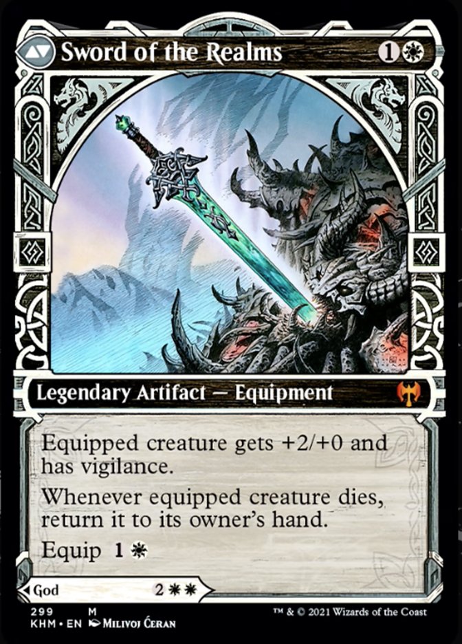 Halvar, God of Battle // Sword of the Realms (Showcase) [Kaldheim] (KHM 299)