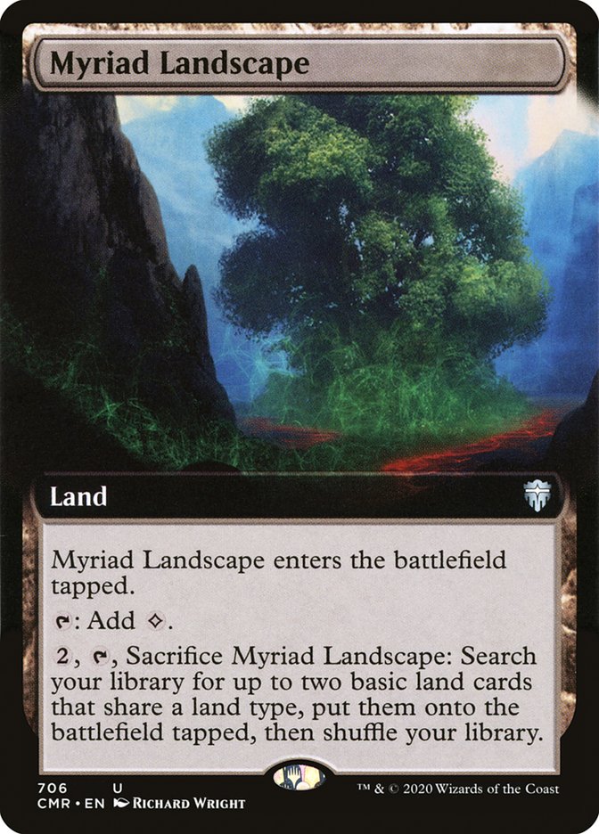 Myriad Landscape (Extended Art) [Commander Legends] (CMR 706)