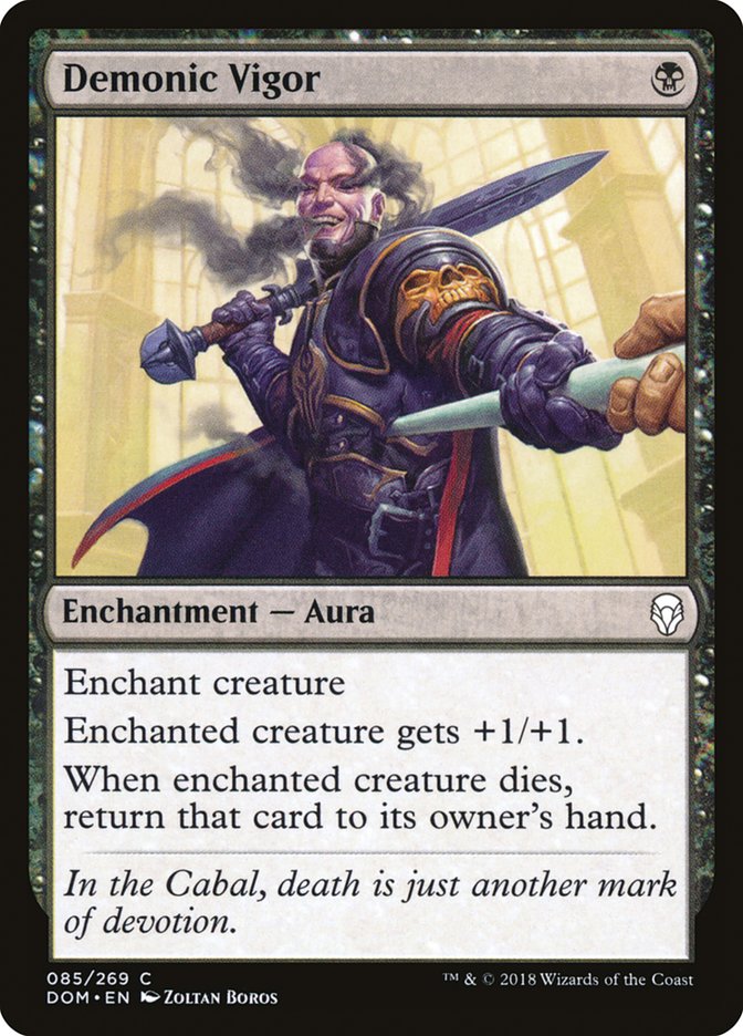 Demonic Vigor [Dominaria] (DOM 85)