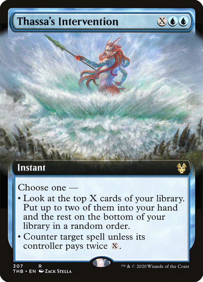 Thassa's Intervention (Extended Art) [Theros Beyond Death] (THB 307)
