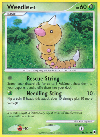 Weedle (86/111) [Rising Rivals]