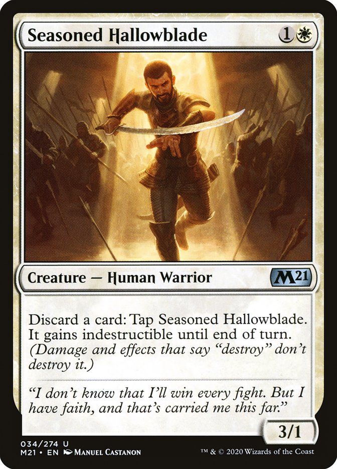 Seasoned Hallowblade [Core Set 2021] (M21 34)