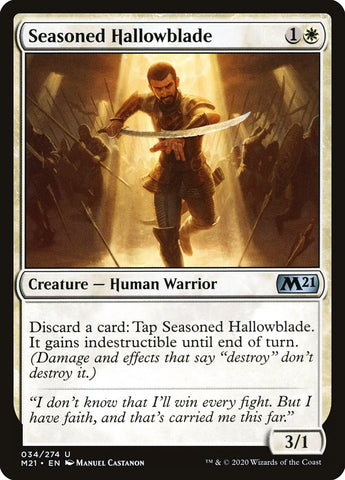 Seasoned Hallowblade [Core Set 2021] (M21 34)