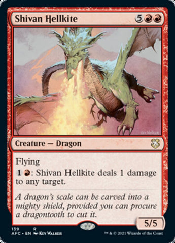 Shivan Hellkite [Dungeons & Dragons: Adventures in the Forgotten Realms Commander] (AFC 139)