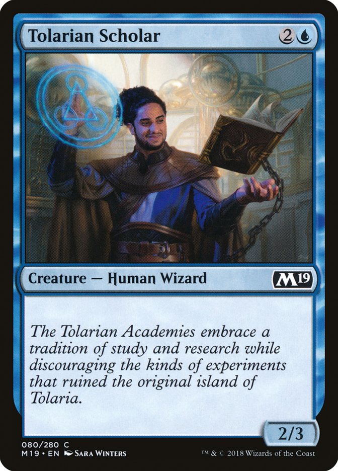 Tolarian Scholar [Core Set 2019] (M19 80)
