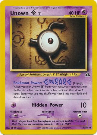 Unown [E] (67/75) [Neo Discovery]