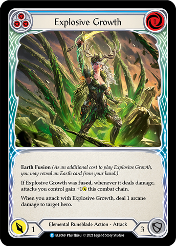 Explosive Growth (Blue) [ELE069] 1st Edition Normal