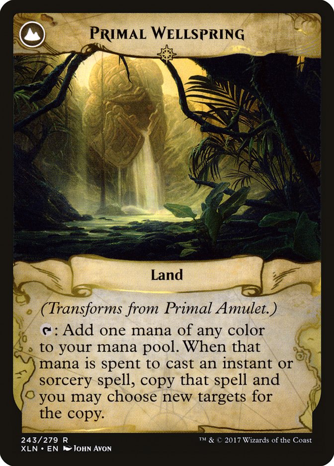 Primal Amulet // Primal Wellspring [Ixalan] (XLN 243)