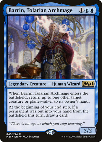 Barrin, Tolarian Archmage (Promo Pack) [Core Set 2021 Promos] (PM21 45P)
