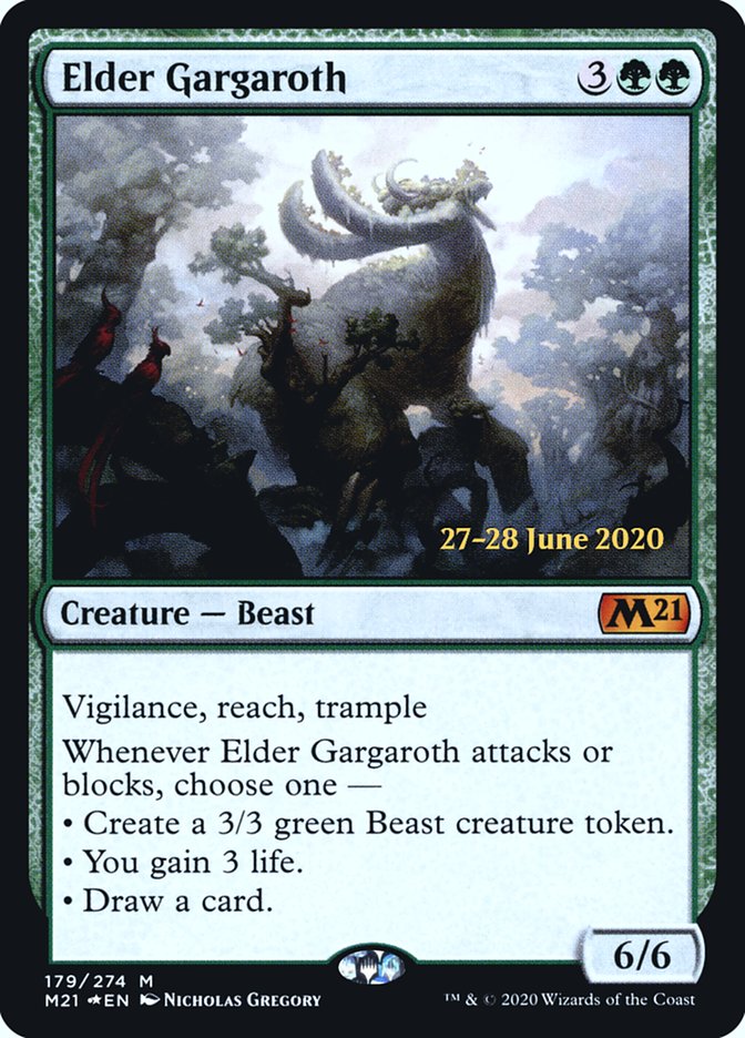 Elder Gargaroth  [Core Set 2021 Prerelease Promos] (PM21 179S)